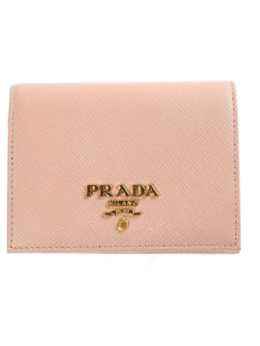 Prada Saffiano Bifold Wallet Beige